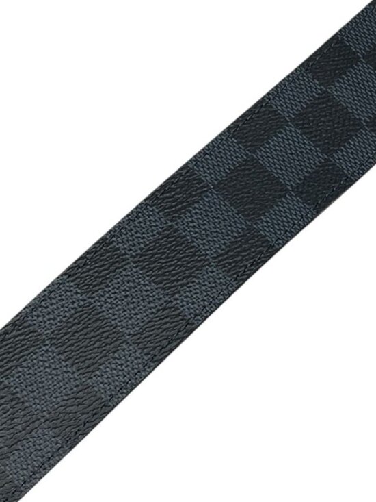 Louis Vuitton Damier Cobalt Azur Belt Silver Black Luxury Sophistication - Picture 5 of 10